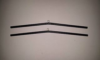 JERSEY Hanger for Display Case Frame   Black Plastic Rod with Hook 