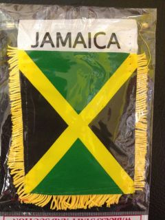 jamaica car flag 3 x 5 jamaican gift item time