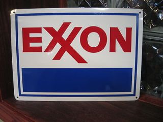 EXXON Gas Station metal sign Service GASOLINE Mobil Pump sign