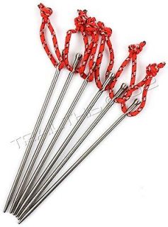 Newly listed (6) Vargo Titanium 6 Nail Tent Stake Peg 0.3oz. Camping 