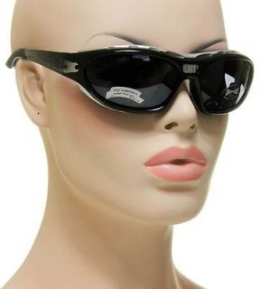 New Mens Choppers 102 Flame Fire Shades Black & Silver Frame Goggles 