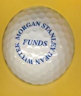 golf financial morgan stanley dean witter funds logo ball