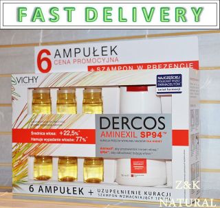 vichy dercos aminexil vials women 6x6ml 100ml shampoo from uk