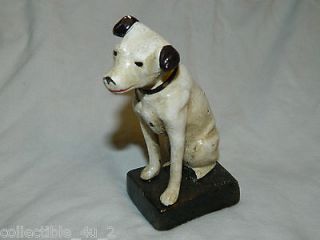 Cast Iron RCA Victor Nipper Dog Desk Top Figural Paper Weight