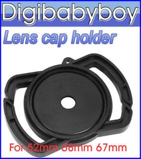 Camera lens cap holder keeper buckle for 52mm 58mm 67mm Canon Nikon 