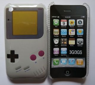   3GS Curve Game Boy Retro White Hard Style Colours Case Cover   New