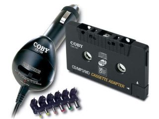 Coby CA706 CD/MD/ 800mA DC Car Kit +Cassette Adapter