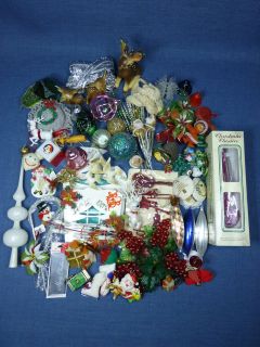   Vintage Christmas Decoration Ornaments Parts For Crafting Village 65