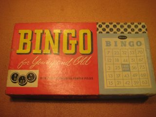 whitman vintage bingo board game for young and old great