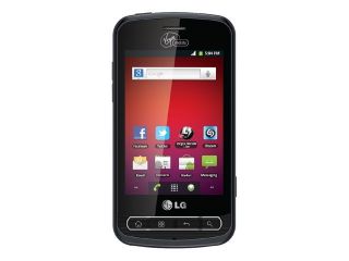 LG Optimus Slider Black (Virgin Mobile) prepaid Smartphone with 2GB 