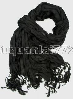 men s black vogue fancy design cotton silk scarf