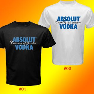 Absolut Vodka Country of Sweden Logo Custom T Shirt SIZE S 3XL