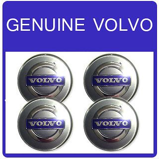 4x Genuine VOLVO Alloy Wheel Centre Hub Cap S40 V50 C70 S60 V70 S80 