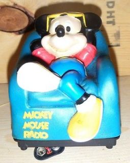 mickey mouse easy chair transistor radio 