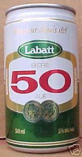 labatt 50 ale biere 341ml beer can montreal canada 5