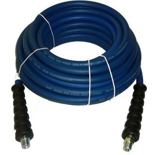4000 PSI Pressure Washer Hose 3/8 x 100 Blue Non Marking Smooth 