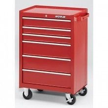 waterloo wca 266rd 26 wide 6 drawer cabinet red time