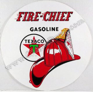 texaco fire chief 9 vinyl gas oil pump decal dc