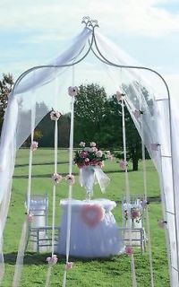 white heart peaked WEDDING ARCH indoor/outdoor wedding decor