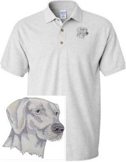 WEIMARANER DOG & CAT SHIRT SPORTS GOLF EMBROIDERED EMBROIDERY POLO 