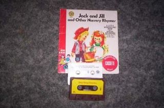 VINTAGE JACK AND JILL AND OTHER NURSERY RHYMES BOOK/CASSETT 1994