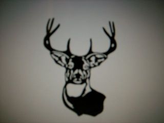 buck head deer hunting hunter decal sticker more options color