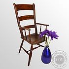 Antique Irish Windsor Elbow Chair Country Kitchen Armchair Bar Back 