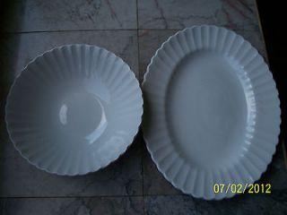  English Ironstone Classic White Serving Plate & Bowl Replacement
