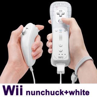   in Motion Plus Remote and Nunchuck Controller for Nintendo Wii WHITE