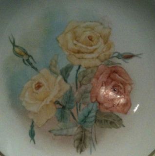 Antique Limoges France 111/4 Hand Painted Roses Cake Plate Artist 