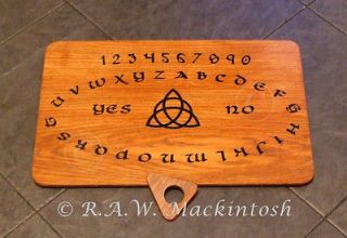 Handcrafted Wooden Ouija Board ~ Simple Triquetra ~ Witchboard 