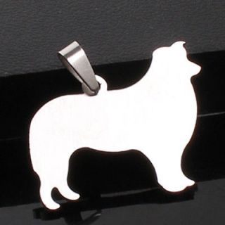 BORDER COLLIE PUPPY PUPPIES PET DOG TAG CHARM PENDANT + 23 CHAIN 