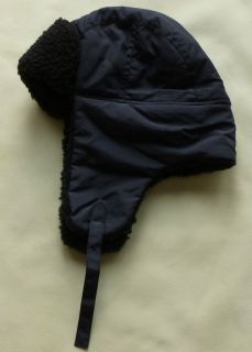 Jack Wills Mens Tracker Hat, Ear flaps and Chin Strap Fur lining Warm 