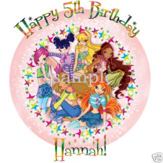 winx club fairies edible cake image icing topper custom from