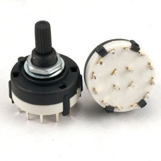 2pcs,4 Pole 1 3 Position PANEL Wiring ROTARY SWITCH 4P1T,2230