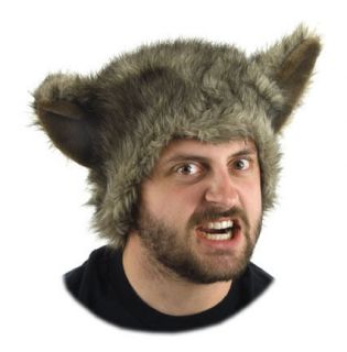 werewolf teen wolf dog coyote faux fur costume hat