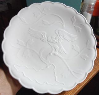 Royal Worcester White Prototype Plate 1776 1976 American Bicentennial 