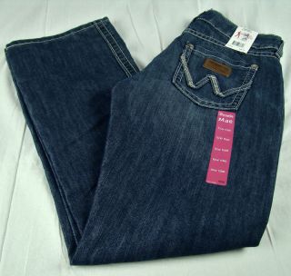 Womens Wrangler Jeans Premium patch Mae Low rise Blue Frost size 9/10 
