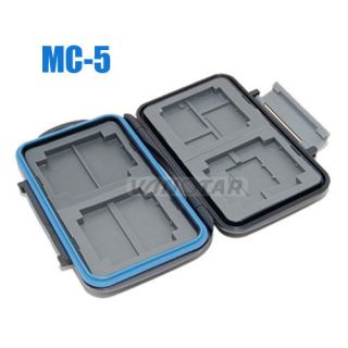 Waterproof Extremely tough Memory Card Case MC 5 fo 4CF 2SD 2MicroSD 