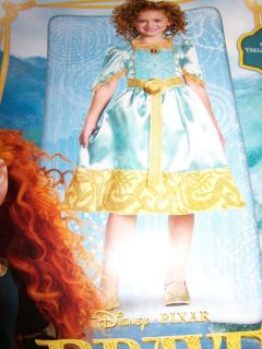 Size 4 6X Disney Princess Brave Merida Costume Dress Up Hallween New 