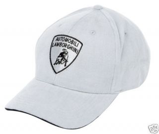 new lamborghini 100 % original shield cap hat white
