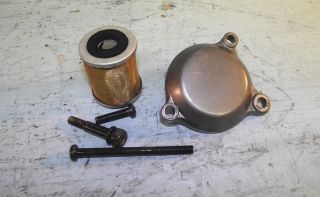 1989 Yamaha TW200 Trailway Big Wheel Engine Oil Filter and Cover