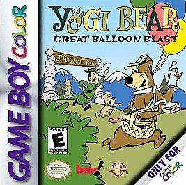 Yogi Bear Great Balloon Blast Nintendo Game Boy Color, 2000