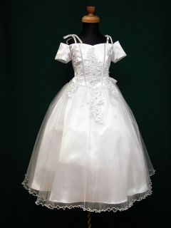 white confirmation dresses in Wedding & Formal Occasion