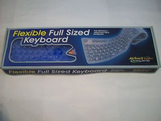 Flexible Full Sized Keyboard by AirTouch USB with PS2 Adapter Made of 