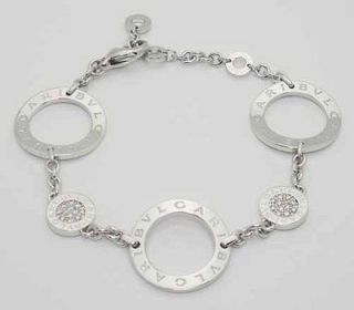 bvlgari bulgari 18k white gold diamond link bracelet make offers