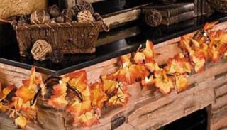   Maple Leaves Lighted Garland Fall Decoration (6 1/2 ft long) ~NEW
