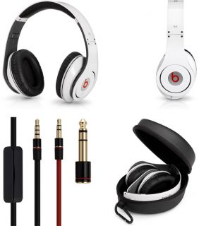 Monster Beats by Dr Dre Studio White Over the Head Headphones