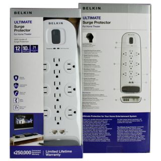 Belkin BV112234 10 12 Outlet Surge Protector w/ 10ft Power Cord
