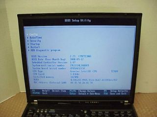 IBM ThinkPad 1951 CT0 T60 1 83GHz 1024MB Parts Repair